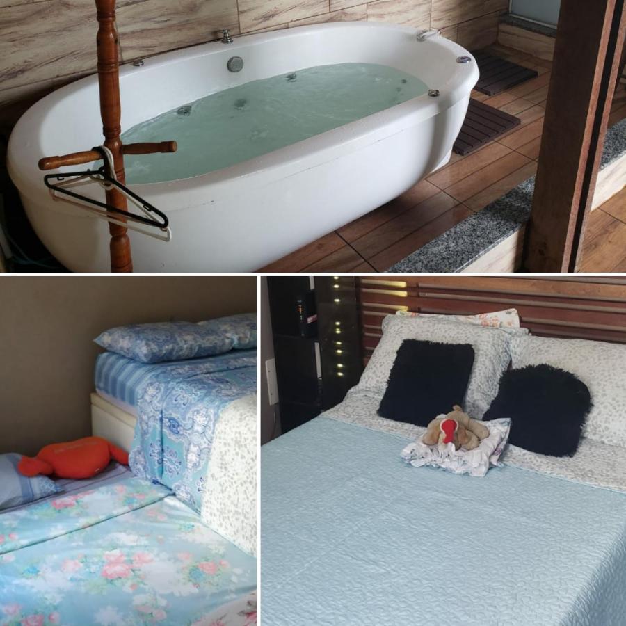 E Rustica Com Piscina, Churrasqueira E Banheira De Uso Privativo Habitación en casa particular